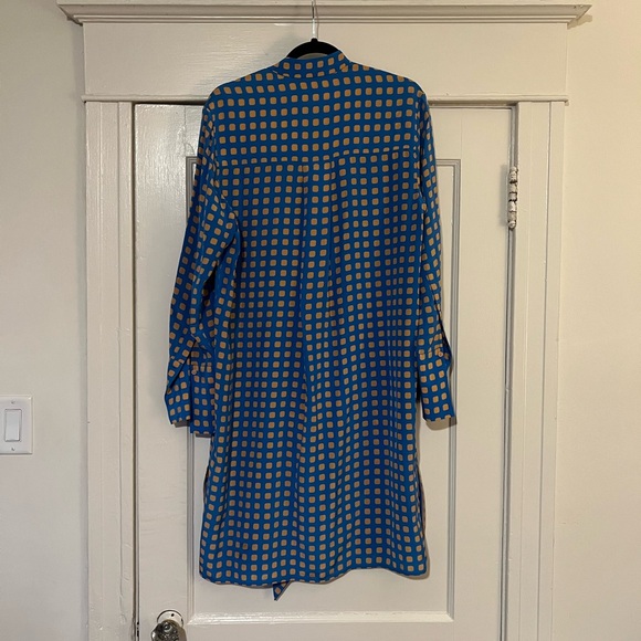 DVF Long Sleeve Silk Dress - Picture 3 of 5
